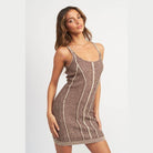 Emory Park women's vacation style mini dress with a fitted design and textured detail