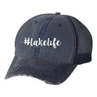 Ocean and 7th vacation trucker cap with #lakelife design for summer adventures
