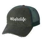 Ocean and 7th vacation trucker cap with #lakelife design, perfect for summer outings