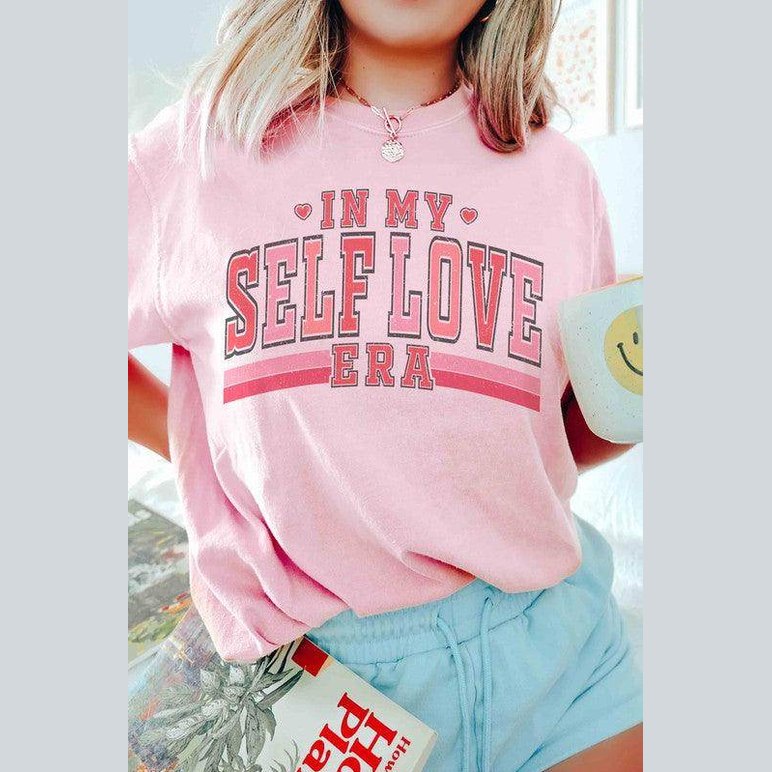 Valentine's Day In My Self Love Era Graphic T-Shirt - VacationGrabs