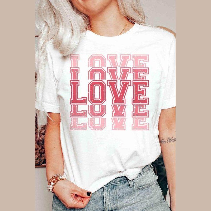 Valentine's Day Love Graphic T-Shirt - VacationGrabs