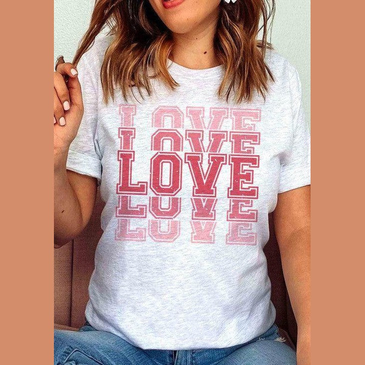Valentine's Day Love Graphic T-Shirt - VacationGrabs