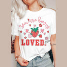 Valentine's Day You Are Berry Loved Graphic T-Shirt - VacationGrabs