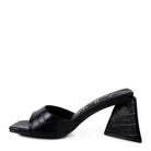 Rag Company black block heel vacation sandals with a stylish design for summer outings