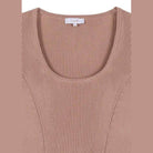 Lilou Women's Casual Knit Dress for Travel featuring a comfortable ribbed design in a soft beige color