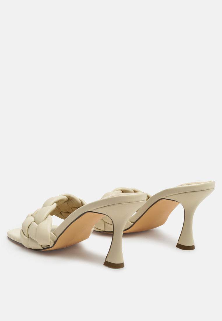 London Rag Women's Heels with Braided Design, perfect as vacation worthy footwear