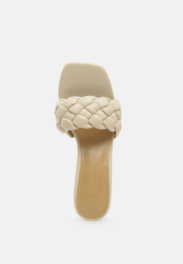 Stylish women's heels with braided strap, perfect for vacation worthy footwear