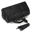 Vintage Leather Travel Duffle Shoulder Bag - VacationGrabs