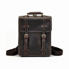 Vintage leather travel backpack with adjustable straps and a classic design for stylish travelers