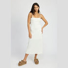 Waffle Knit Midi Dress - VacationGrabs