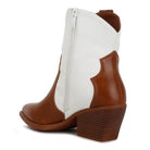 Wales Faux Leaher Patchwork Detail Boots - VacationGrabs