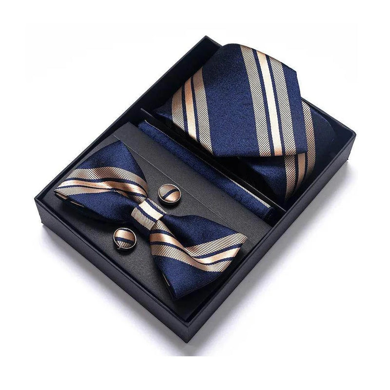 Wedding Present Tie Pocket Squares Cufflink Sets 28 Styles - VacationGrabs