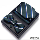 Men's Accessories - Ties Wedding Present Tie Pocket Squares Cufflink Sets 28 Styles