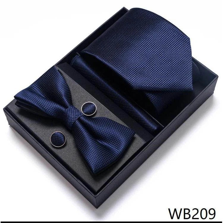 Men's Accessories - Ties Wedding Present Tie Pocket Squares Cufflink Sets 28 Styles