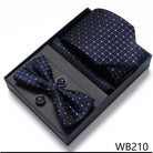 Wedding Present Tie Pocket Squares Cufflink Sets 28 Styles - VacationGrabs