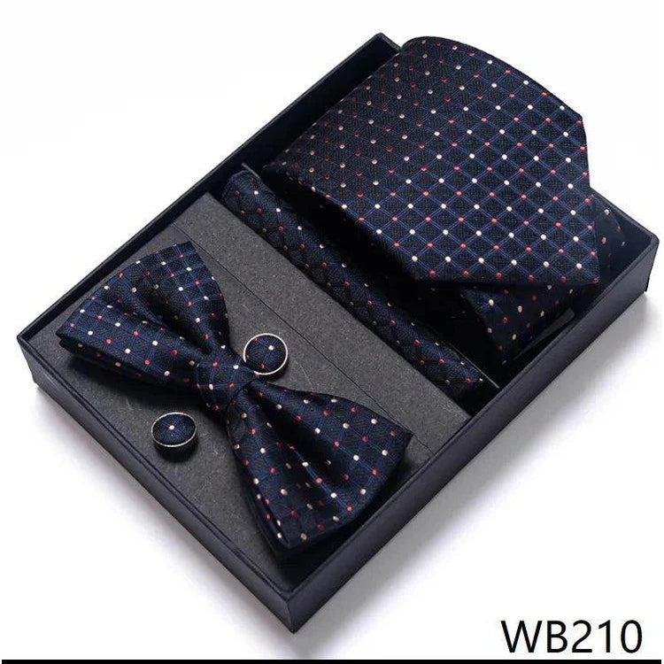 Wedding Present Tie Pocket Squares Cufflink Sets 28 Styles - VacationGrabs
