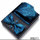Wedding Present Tie Pocket Squares Cufflink Sets 28 Styles - VacationGrabs