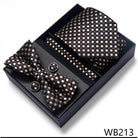 Wedding Present Tie Pocket Squares Cufflink Sets 28 Styles - VacationGrabs