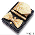 Wedding Present Tie Pocket Squares Cufflink Sets 28 Styles - VacationGrabs