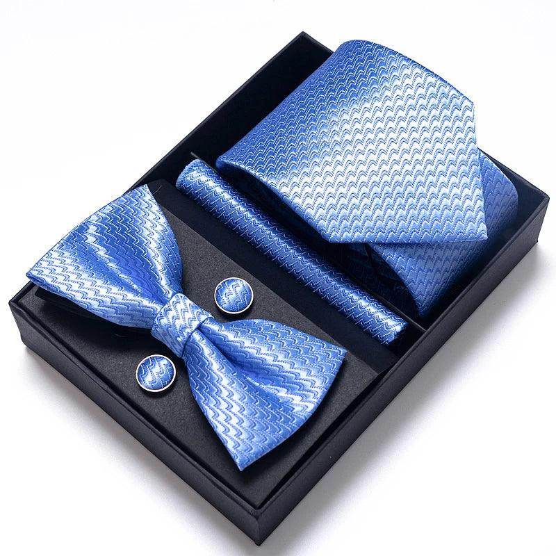 Men's Accessories - Ties Wedding Present Tie Pocket Squares Cufflink Sets 28 Styles