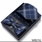 Wedding Present Tie Pocket Squares Cufflink Sets 28 Styles - VacationGrabs