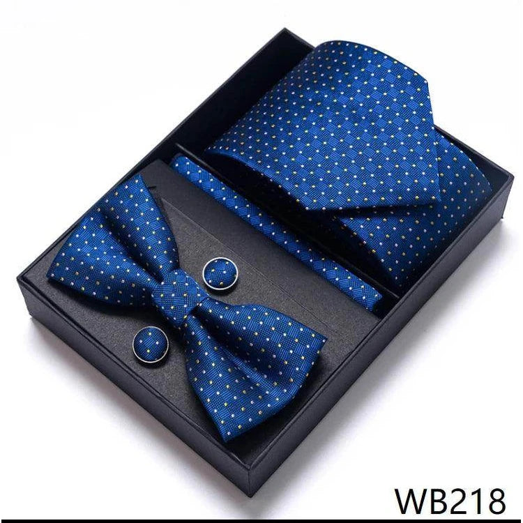 Wedding Present Tie Pocket Squares Cufflink Sets 28 Styles - VacationGrabs