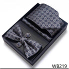 Wedding Present Tie Pocket Squares Cufflink Sets 28 Styles - VacationGrabs