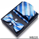 Wedding Present Tie Pocket Squares Cufflink Sets 28 Styles - VacationGrabs