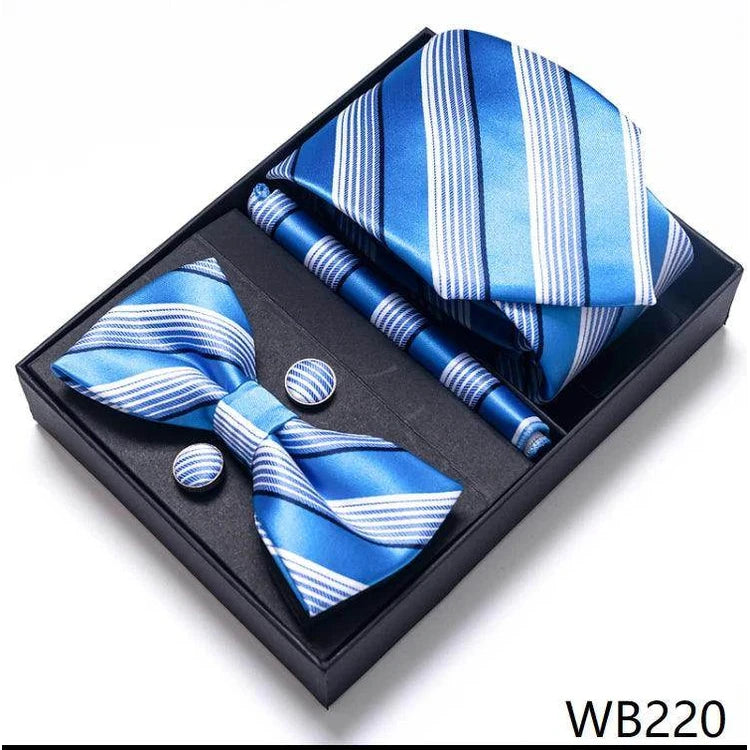 Men's Accessories - Ties Wedding Present Tie Pocket Squares Cufflink Sets 28 Styles