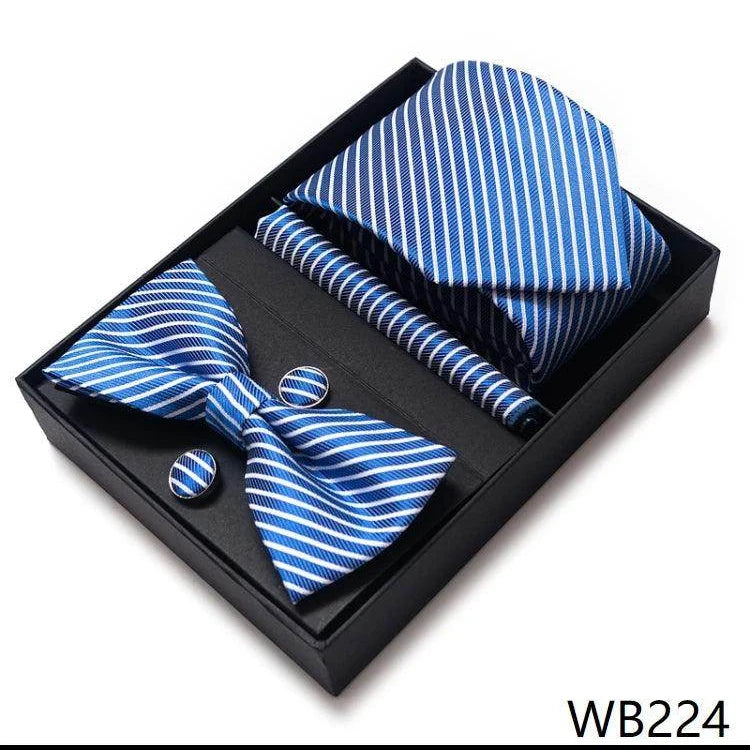 Men's Accessories - Ties Wedding Present Tie Pocket Squares Cufflink Sets 28 Styles