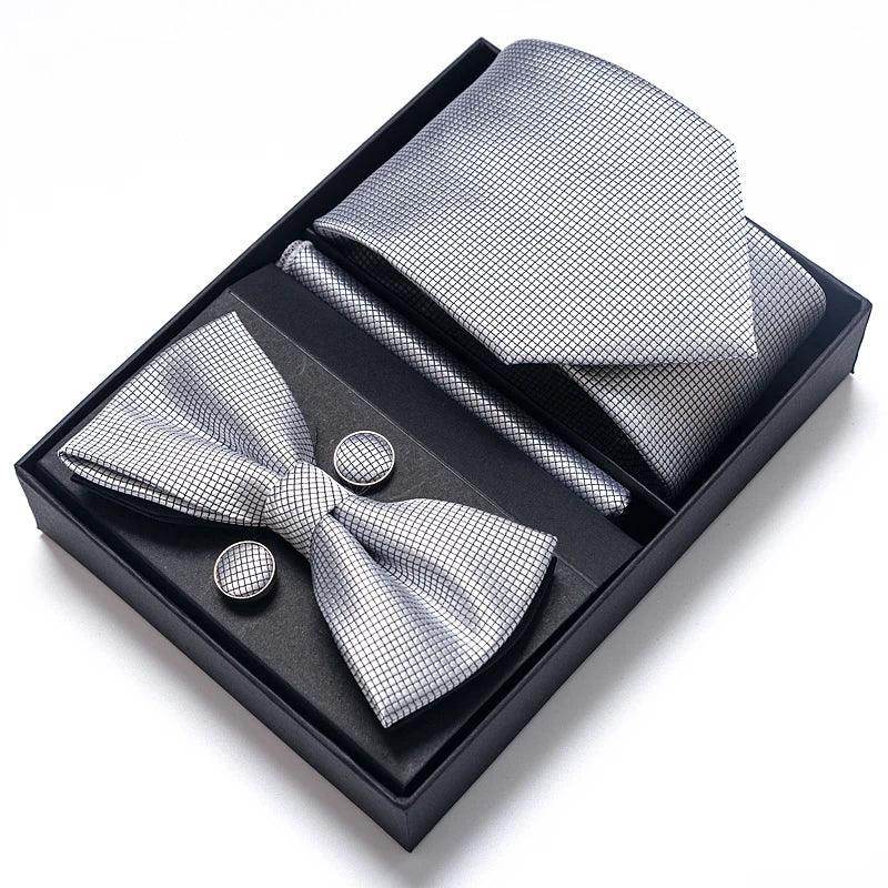 Wedding Present Tie Pocket Squares Cufflink Sets 28 Styles - VacationGrabs