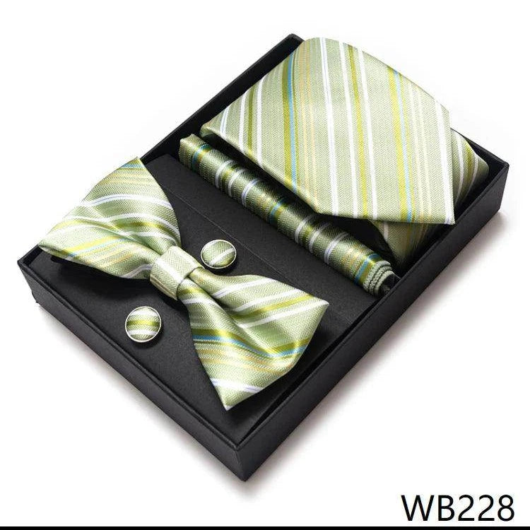 Men's Accessories - Ties Wedding Present Tie Pocket Squares Cufflink Sets 28 Styles