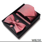Wedding Present Tie Pocket Squares Cufflink Sets 28 Styles - VacationGrabs