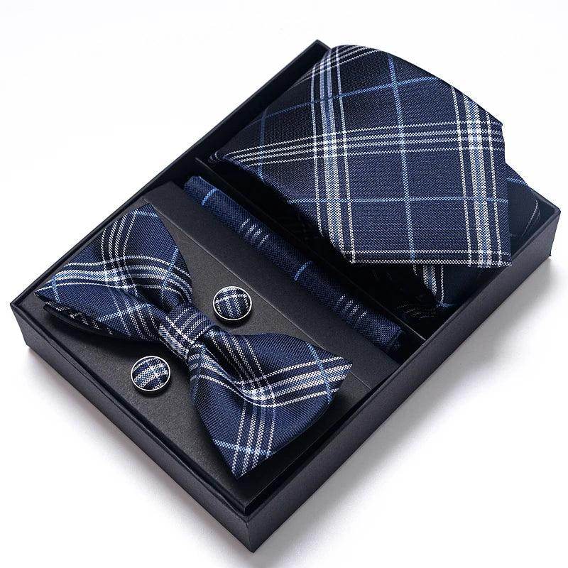 Wedding Present Tie Pocket Squares Cufflink Sets 28 Styles - VacationGrabs