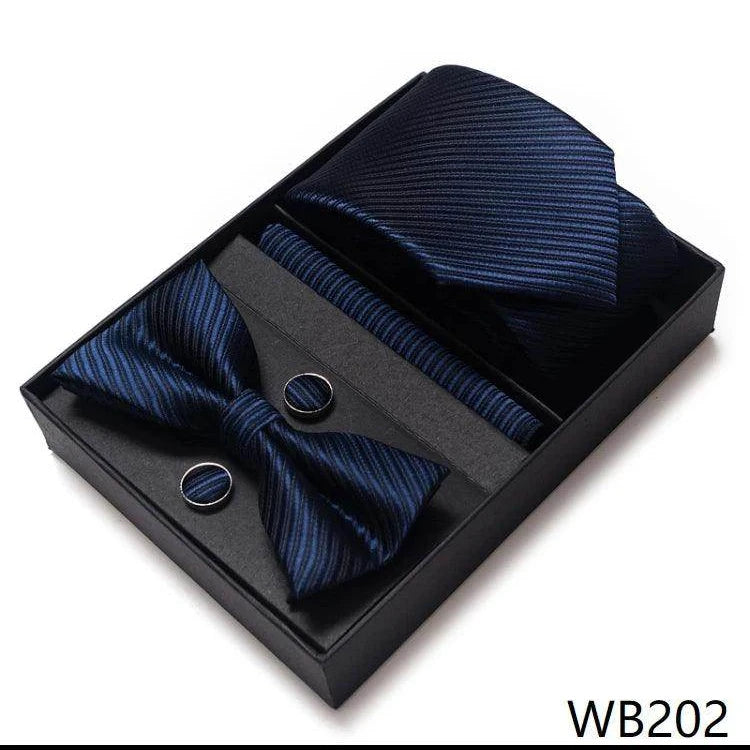 Men's Accessories - Ties Wedding Present Tie Pocket Squares Cufflink Sets 28 Styles