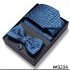 Wedding Present Tie Pocket Squares Cufflink Sets 28 Styles - VacationGrabs