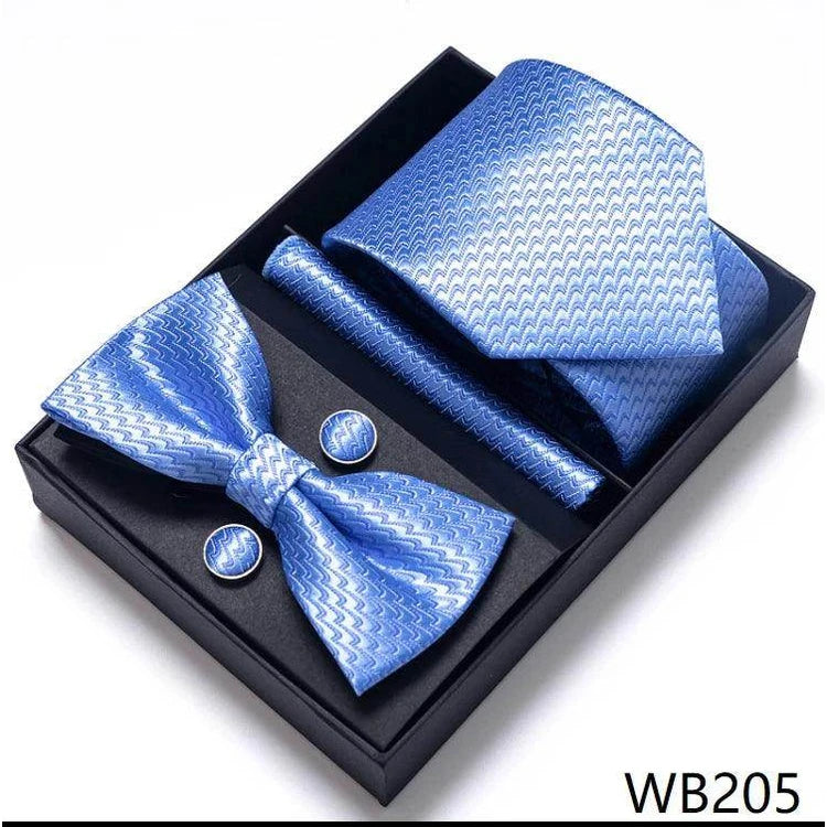 Men's Accessories - Ties Wedding Present Tie Pocket Squares Cufflink Sets 28 Styles