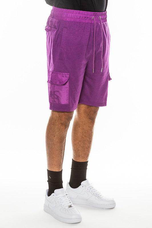 Men's Heathered Activewear Shorts - VacationGrabs