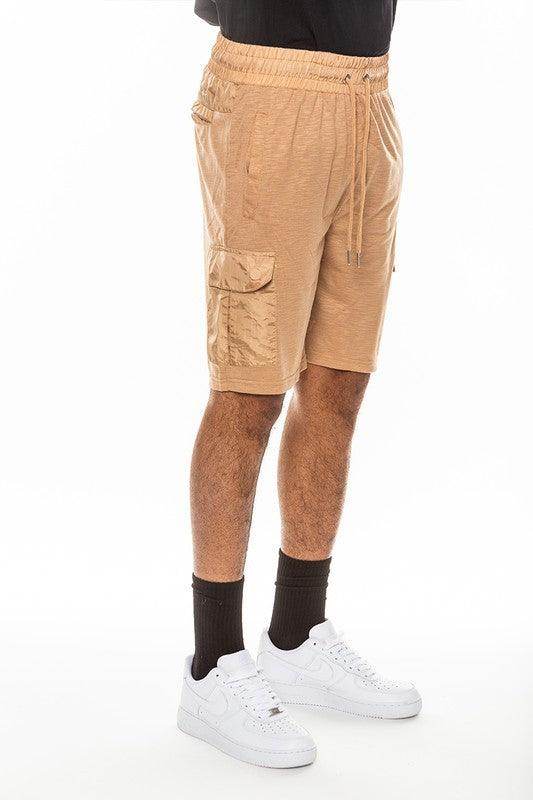 Mens Heathered Light Weight Slub Shorts - VacationGrabs