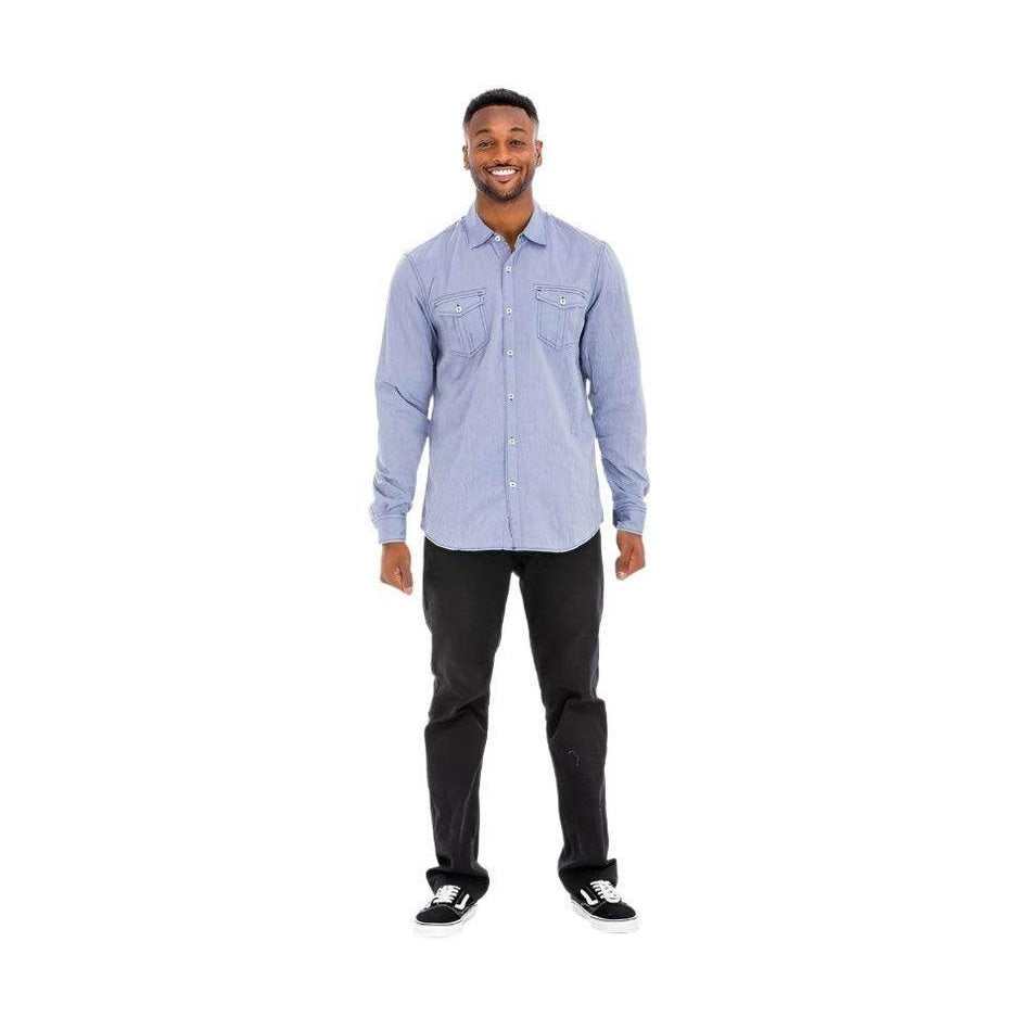 Men's Casual Long Sleeve Shirts 3XL - VacationGrabs
