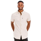 Mens Casual Short Sleeve Solid Shirts - VacationGrabs