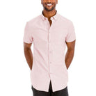 Mens Casual Short Sleeve Solid Shirts - VacationGrabs