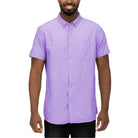 Mens Casual Short Sleeve Solid Shirts - VacationGrabs