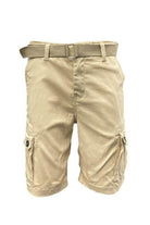 Men's Shorts Weiv Mens Belted Cargo Shorts with Belt