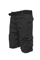 Mens Belted Cargo Shorts with Belt - VacationGrabs