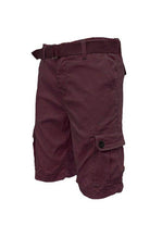 Mens Belted Cargo Shorts with Belt - VacationGrabs