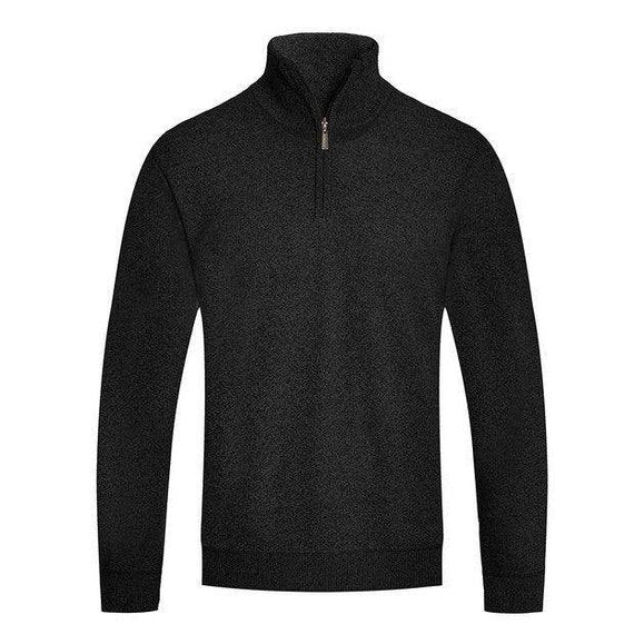 Mens Knit Quarter Zip Sweater - VacationGrabs