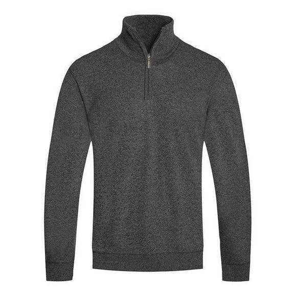 Mens Knit Quarter Zip Sweater - VacationGrabs