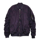 Microsuede Scrunched Bomber Jacket - VacationGrabs