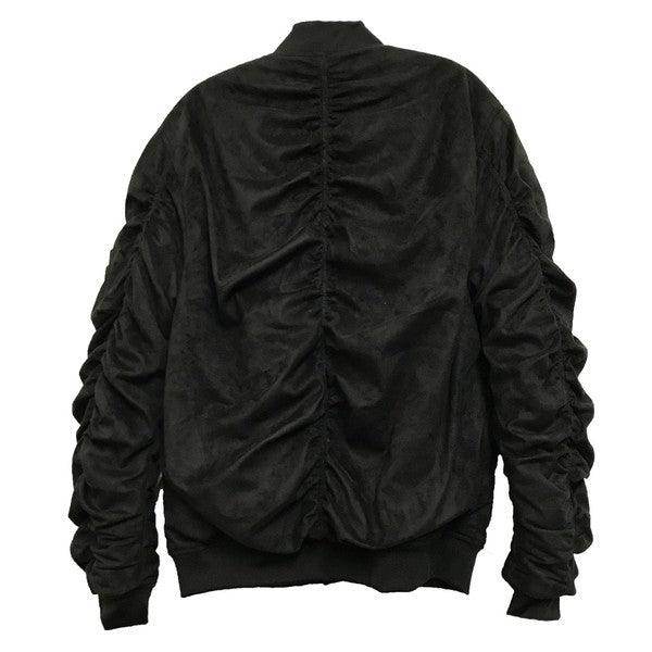 Men's Jackets Weiv Microsuede Scrunched Bomber Jacket